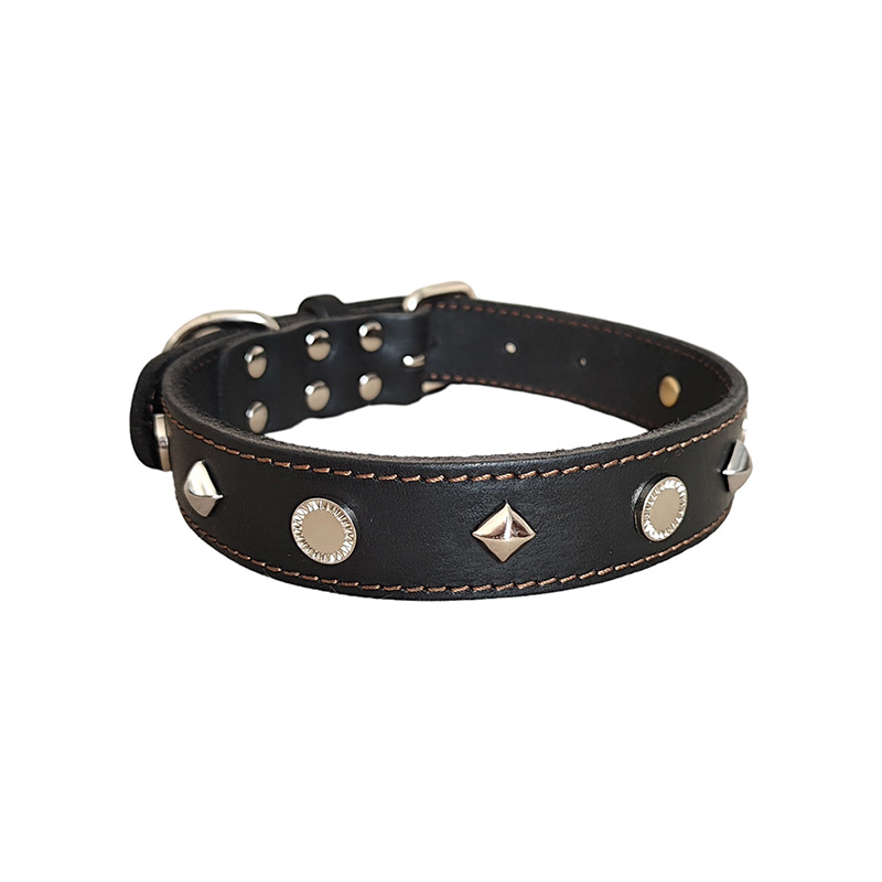 Decorative nail leather collar