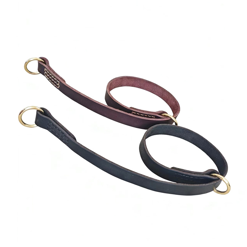 Adjustable single-layer cowhide dog collar