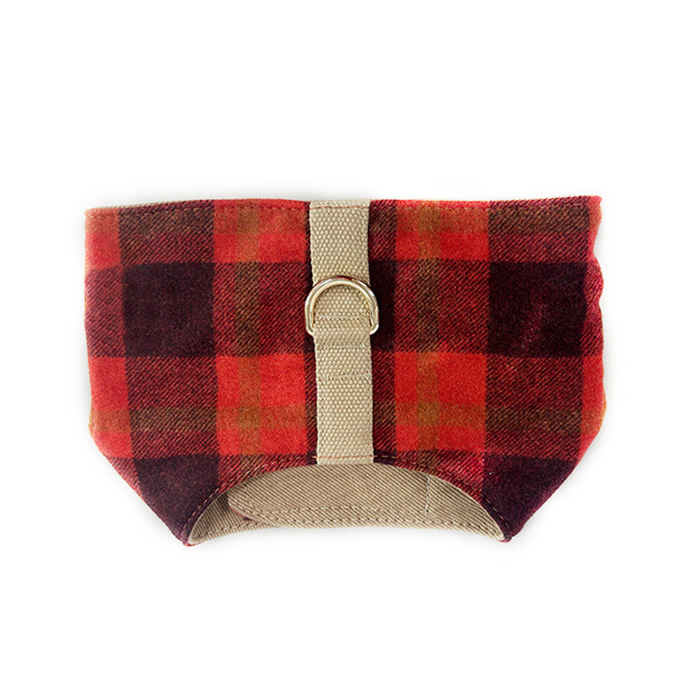 Plaid chest and back