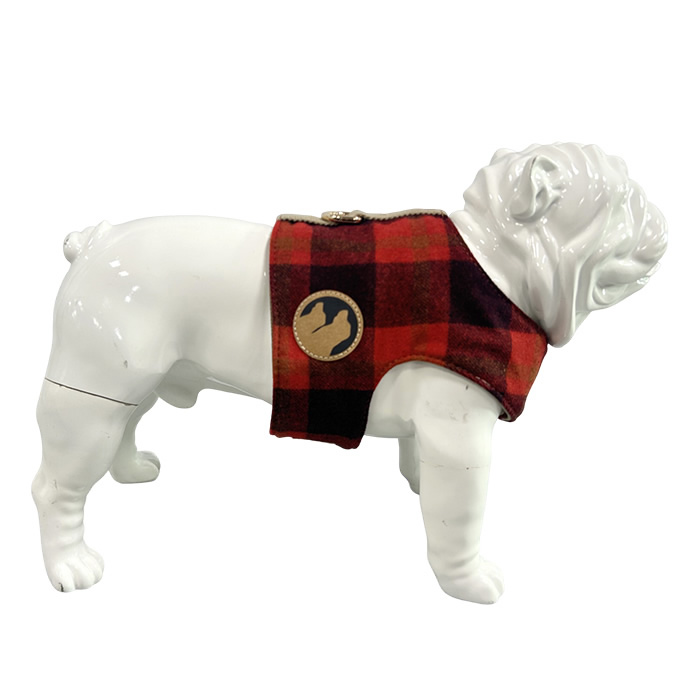 Plaid chest and back