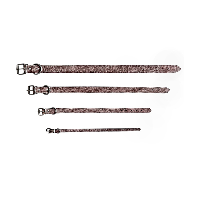 Imitation bark pattern cowhide pet collar