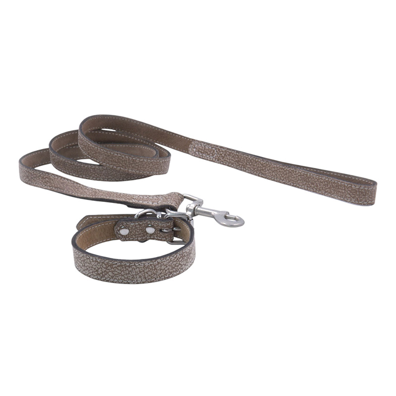 Imitation bark pattern cowhide pet collar