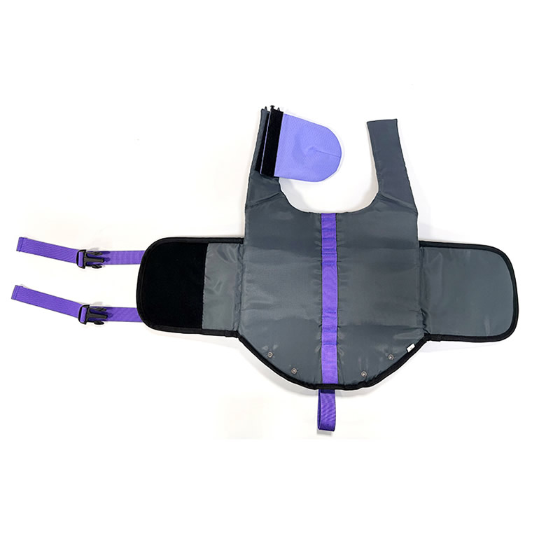 Football grid lining 8mm high elasticity EVA purple life jacket