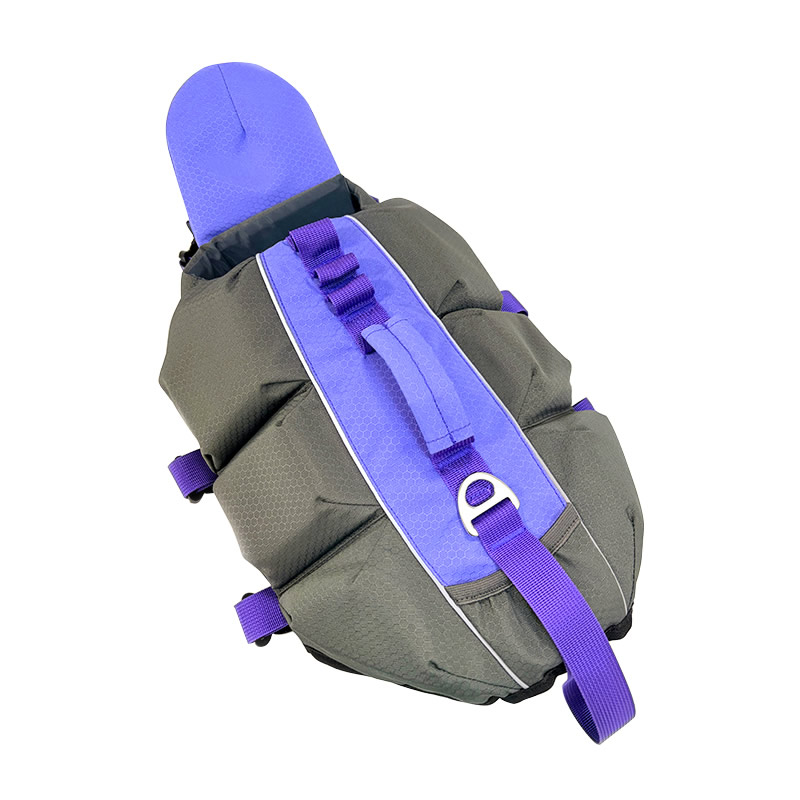 Football grid lining 8mm high elasticity EVA purple life jacket