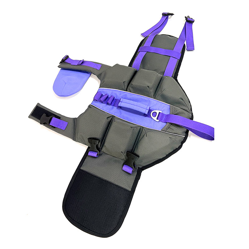 Football grid lining 8mm high elasticity EVA purple life jacket