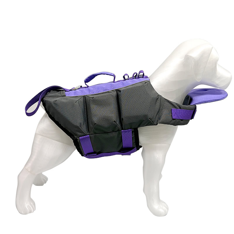 Football grid lining 8mm high elasticity EVA purple life jacket