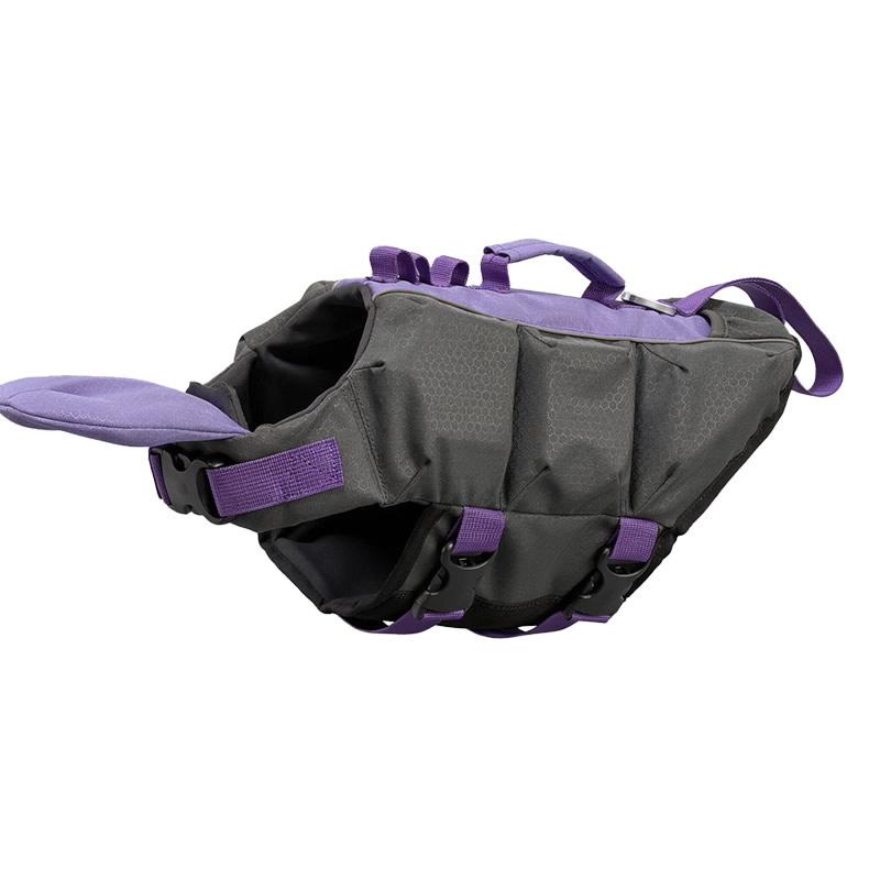 Football grid lining 8mm high elasticity EVA purple life jacket