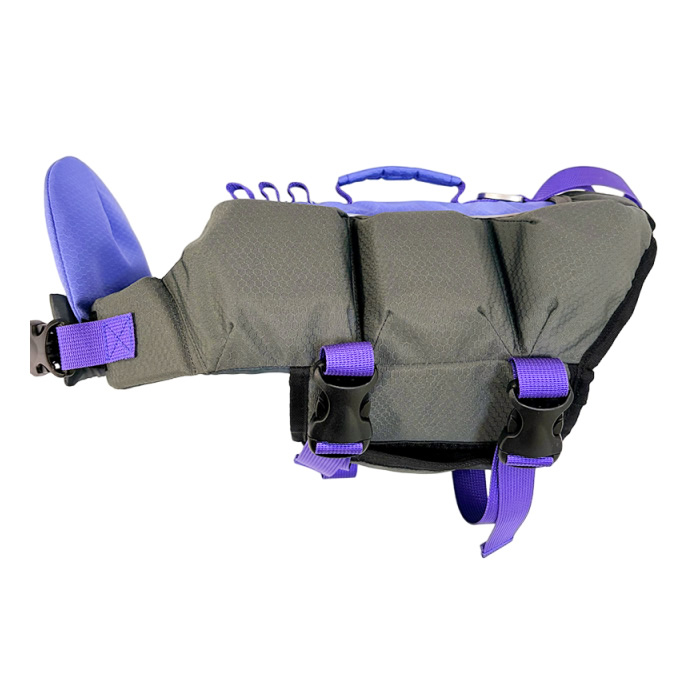 Football grid lining 8mm high elasticity EVA purple life jacket