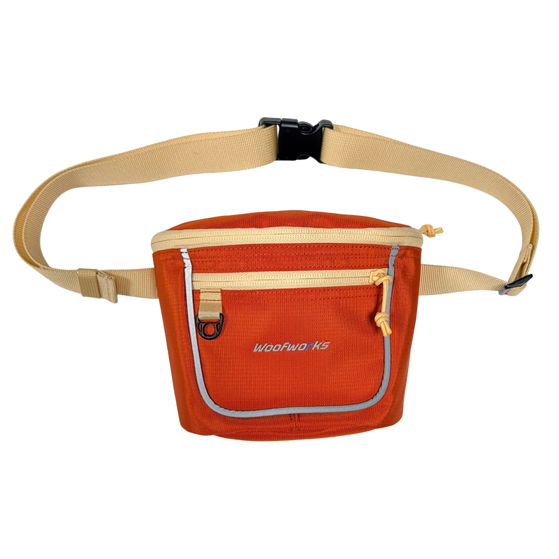 Tri color checkered dark Oxford cloth waist bag