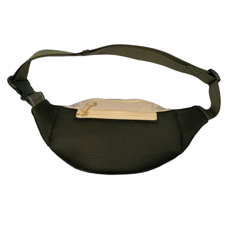 Three color checkered cloth starry waist bag