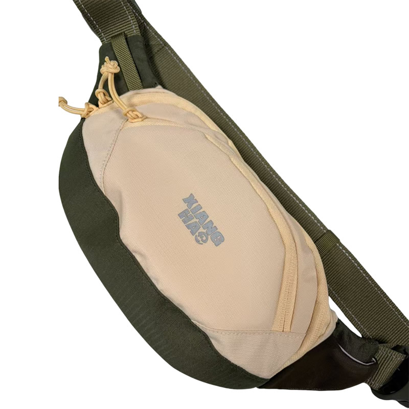 Three color checkered cloth starry waist bag