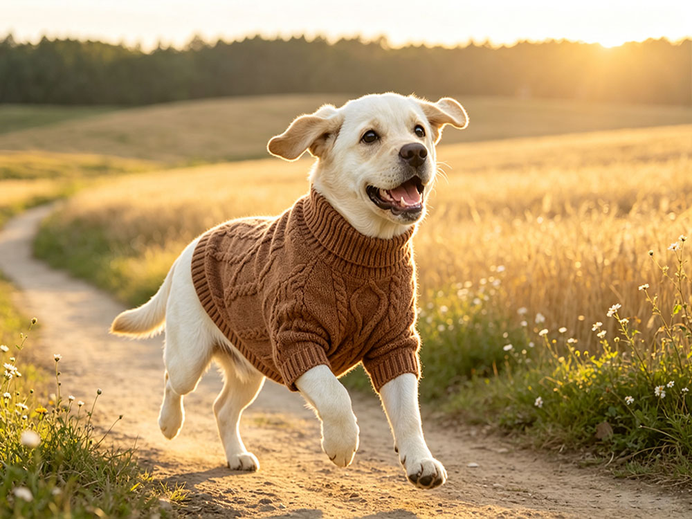 Factory direct sale. New style pet warm knitted sweater. Dog high-neck clothes. Pet winter and autumn clothing. Customizable.