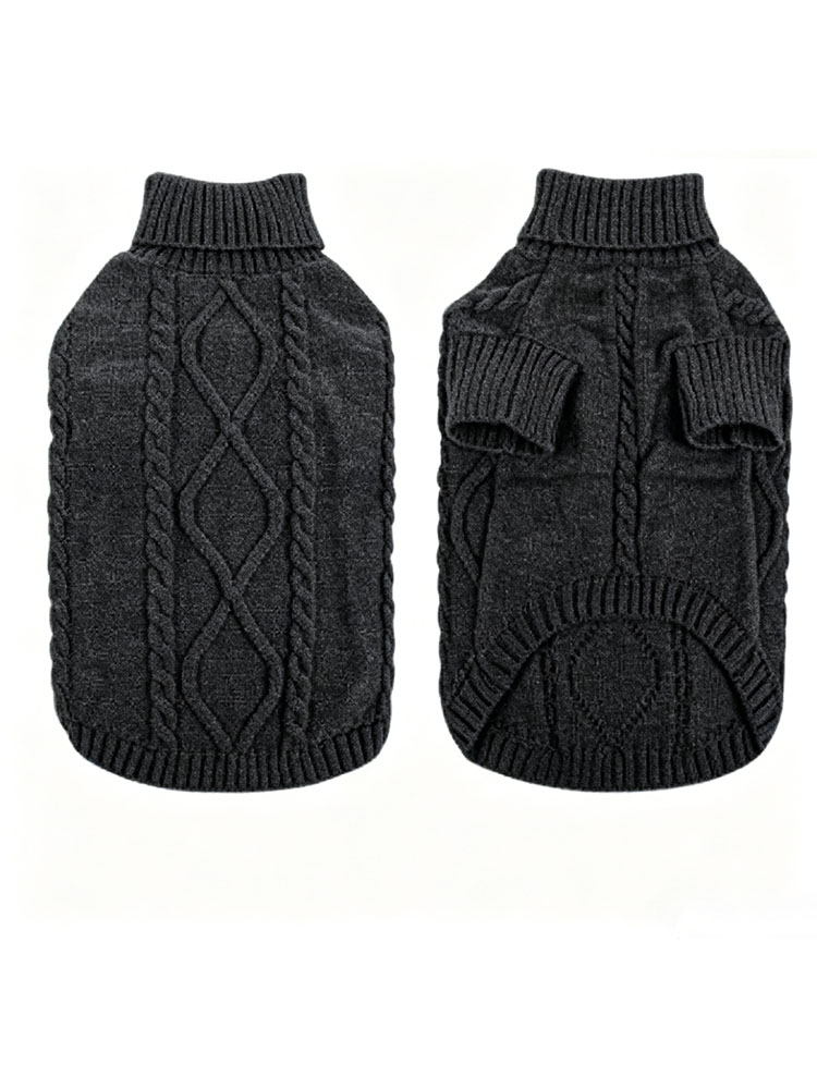 Factory direct sale. New style pet warm knitted sweater. Dog high-neck clothes. Pet winter and autumn clothing. Customizable.
