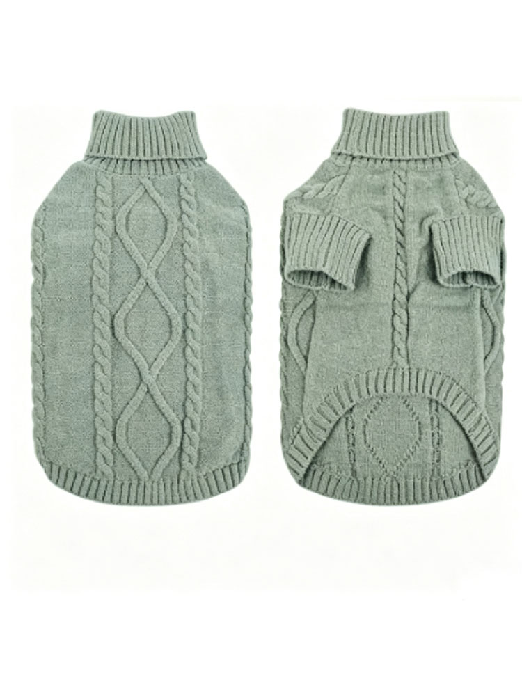 Factory direct sale. New style pet warm knitted sweater. Dog high-neck clothes. Pet winter and autumn clothing. Customizable.