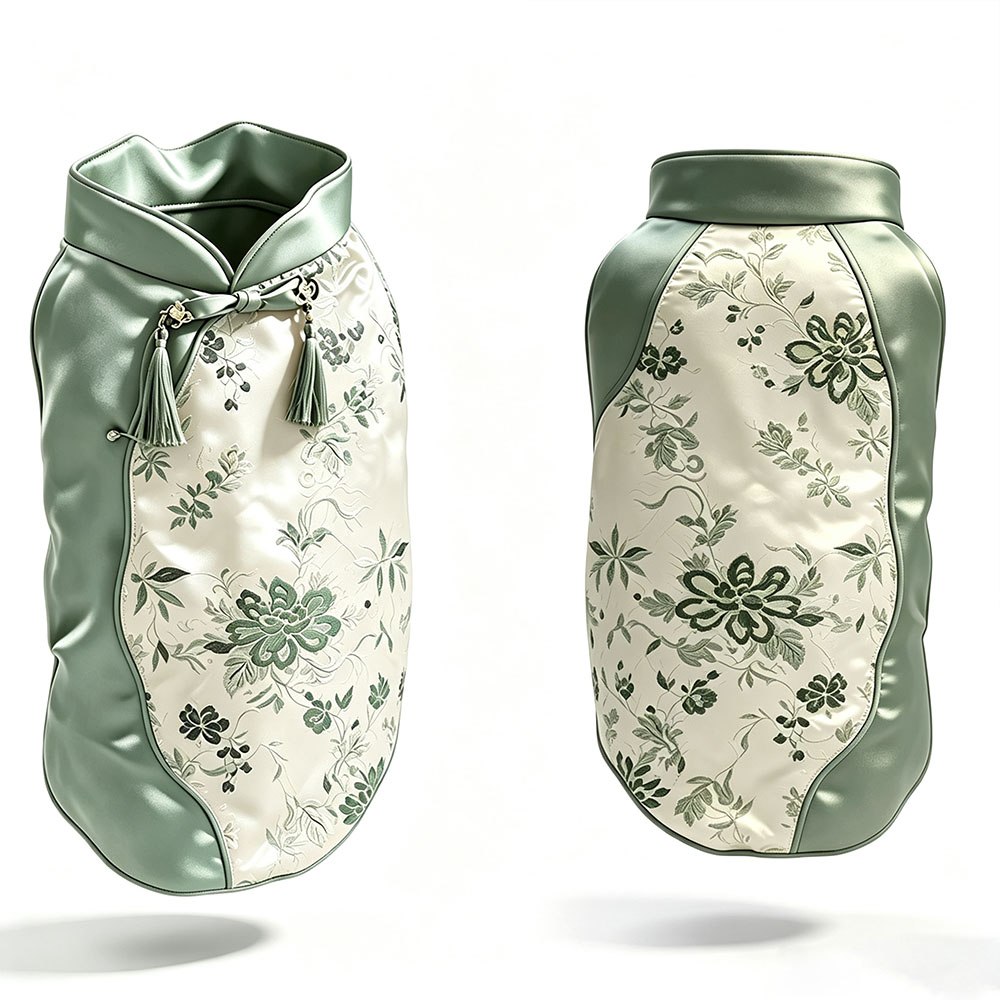 OEM/ODM Festival pet clothes - blooming and prosperous Chinese style pet clothes for small and medium-sized dogs, terriers, cats