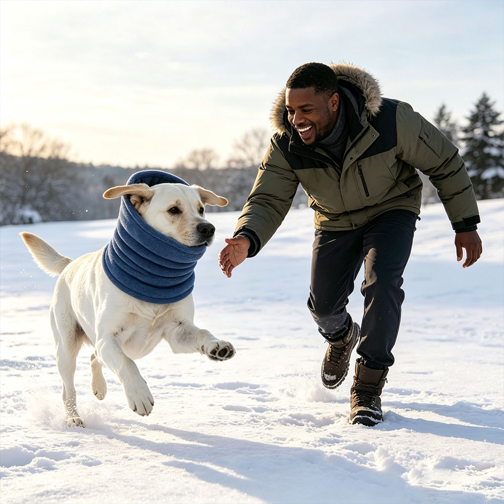 Highly elastic noise-proof pet ear covers, pet ear and head warmers for cold and frost protection during outdoor activities