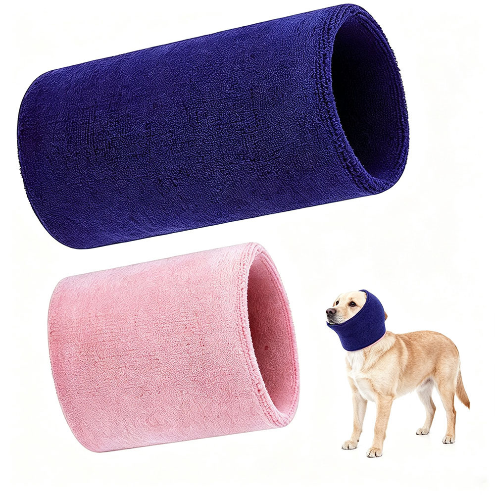 Highly elastic noise-proof pet ear covers, pet ear and head warmers for cold and frost protection during outdoor activities